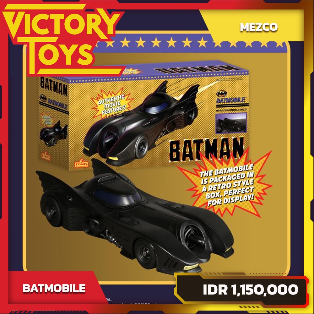 BATMAN (1989) 5 POINTS BATMOBILE By Mezco Toyz