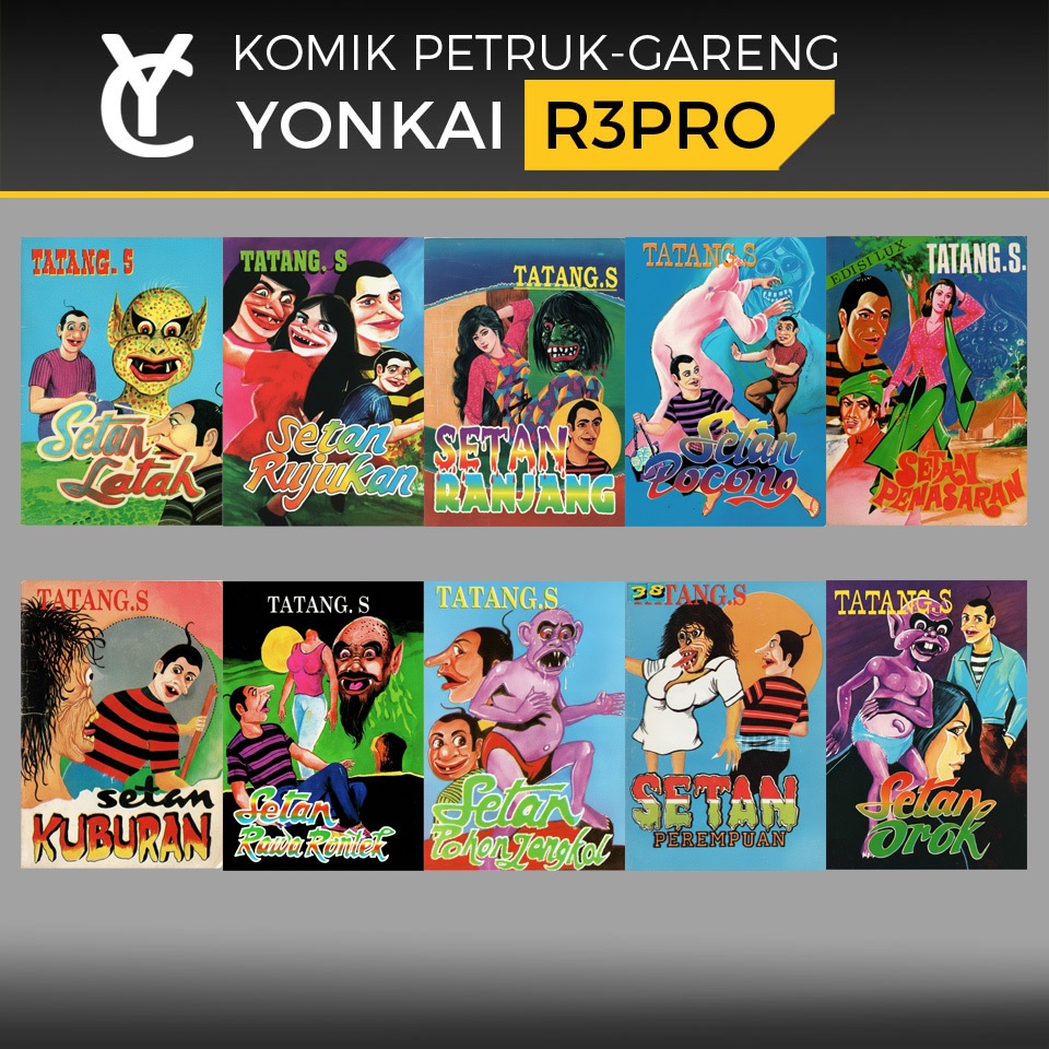 Komik Petruk Gareng (651.660) -  SETAN KUBURAN LATAH OROK PENASARAN PEREMPUAN SETAN POCONG POHON JEN