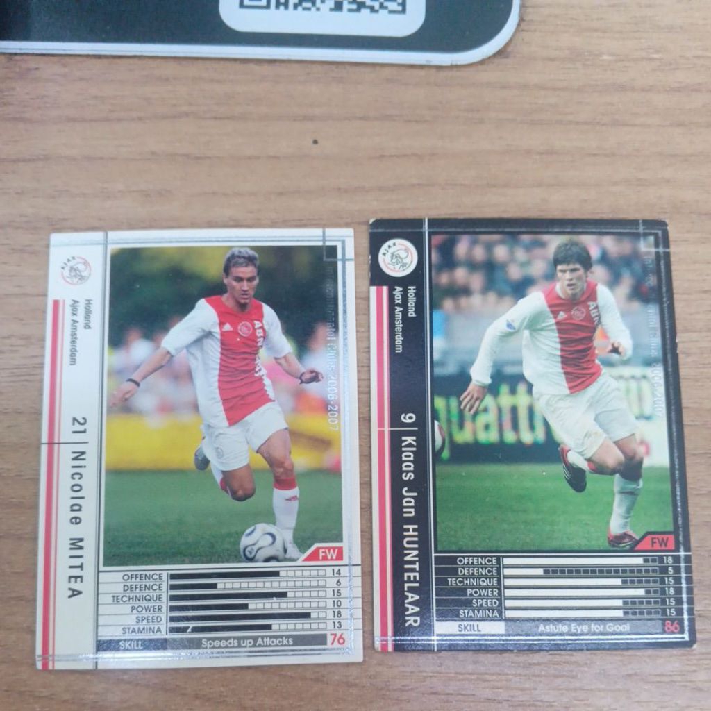kartu bola panini wccf 2006/2007 Ajax