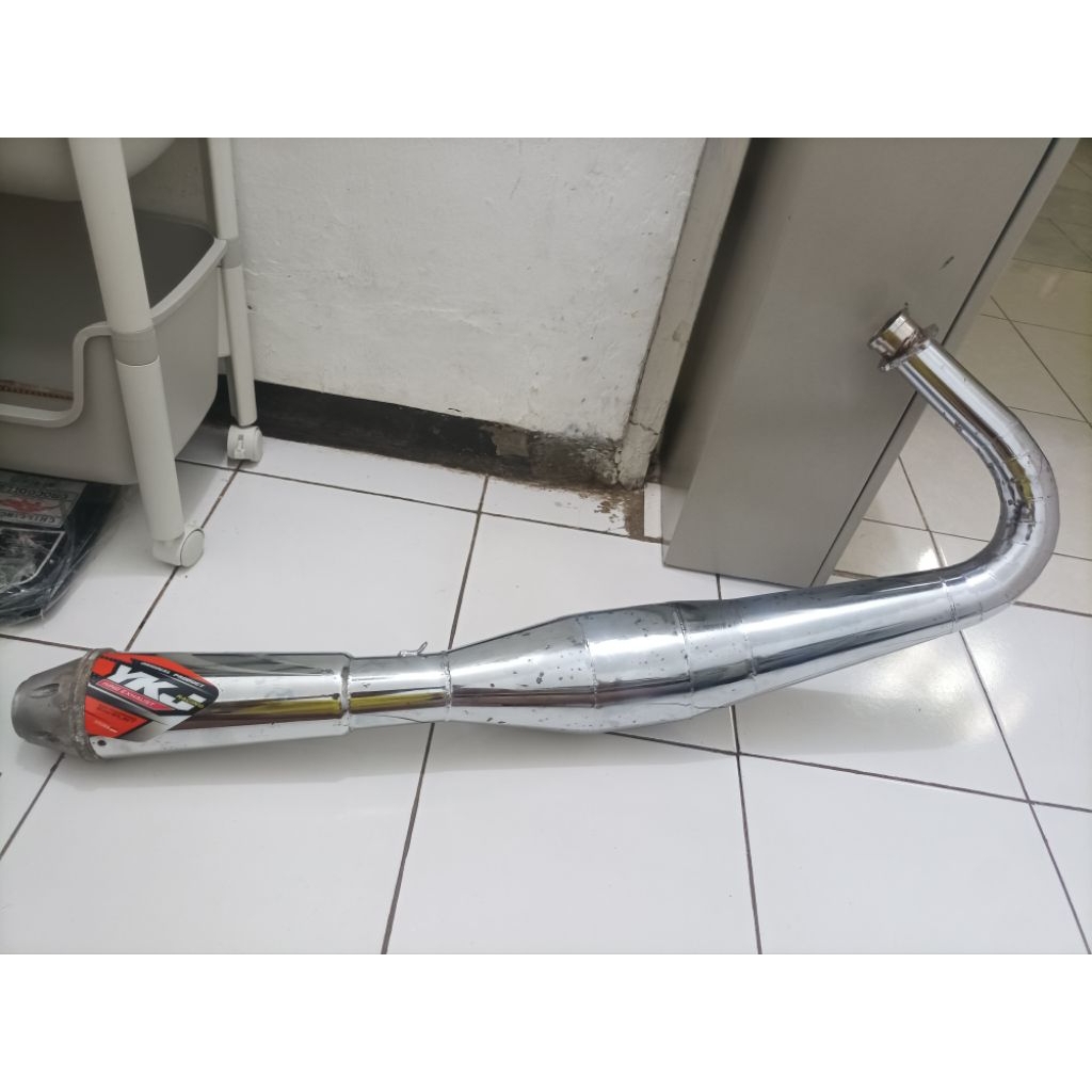 Jual Knalpot YKJ Buat RX king knalpot Kolong Chrome Garing Super Ngebass original YKJ Racing