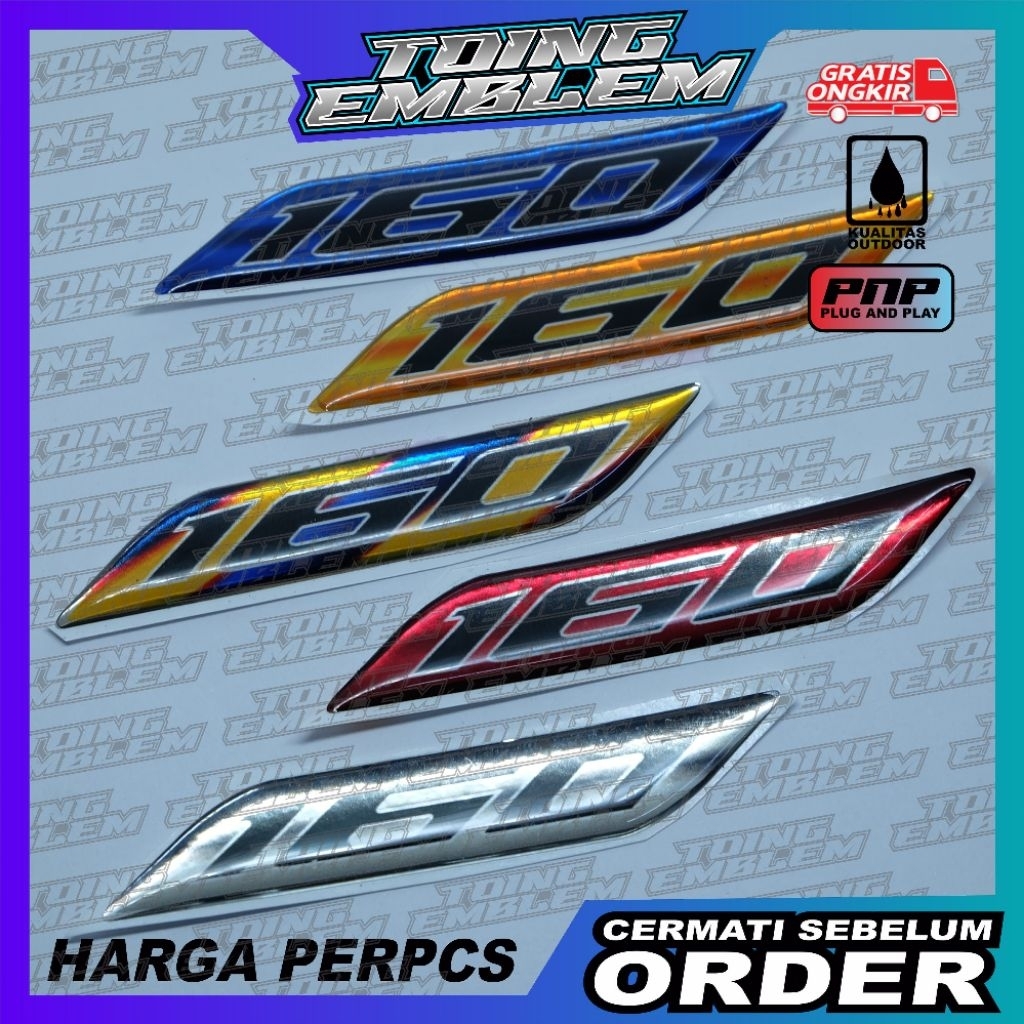 Emblem timbul 160 Vario/ Emblem 160 Stylo / Emblem 160 Pcx