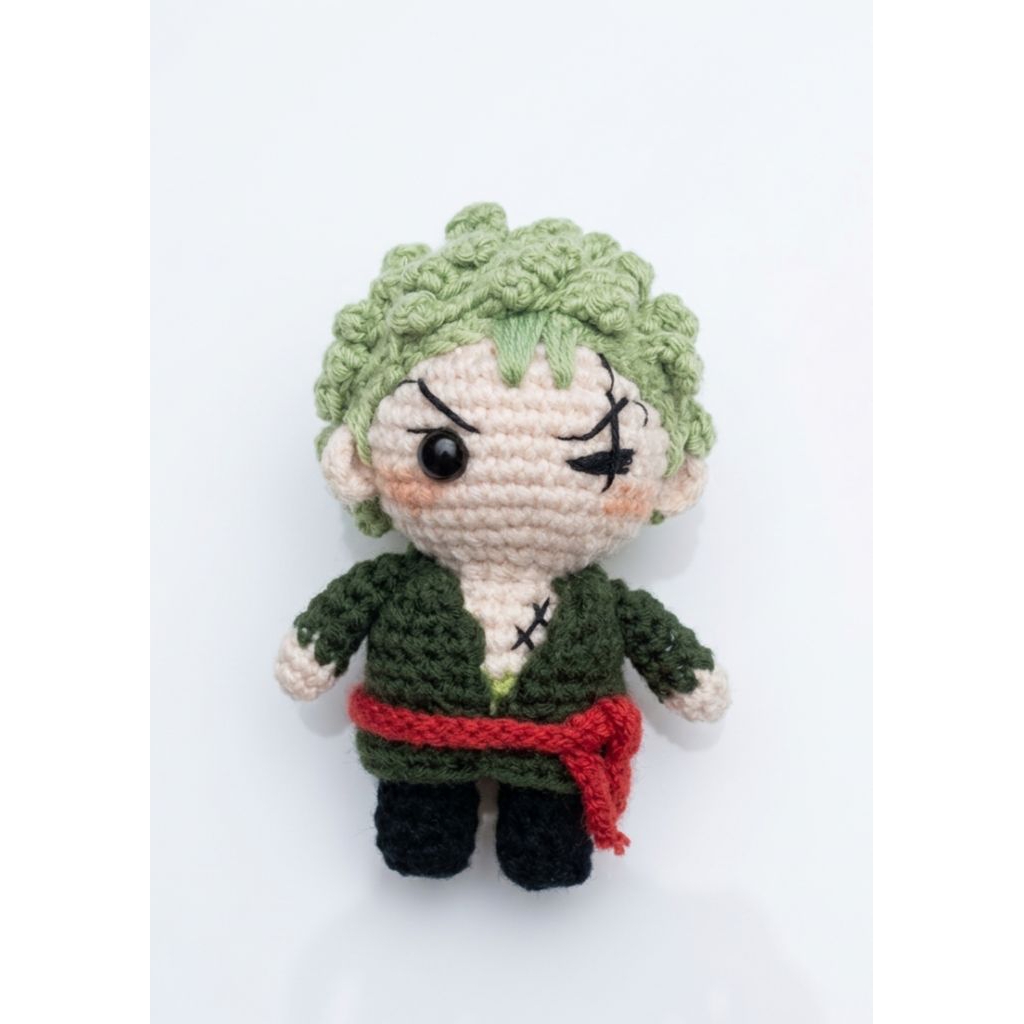 Gantungan kunci rajut / crochet Harry Potter, crochet zoro , crochet naruto and friend