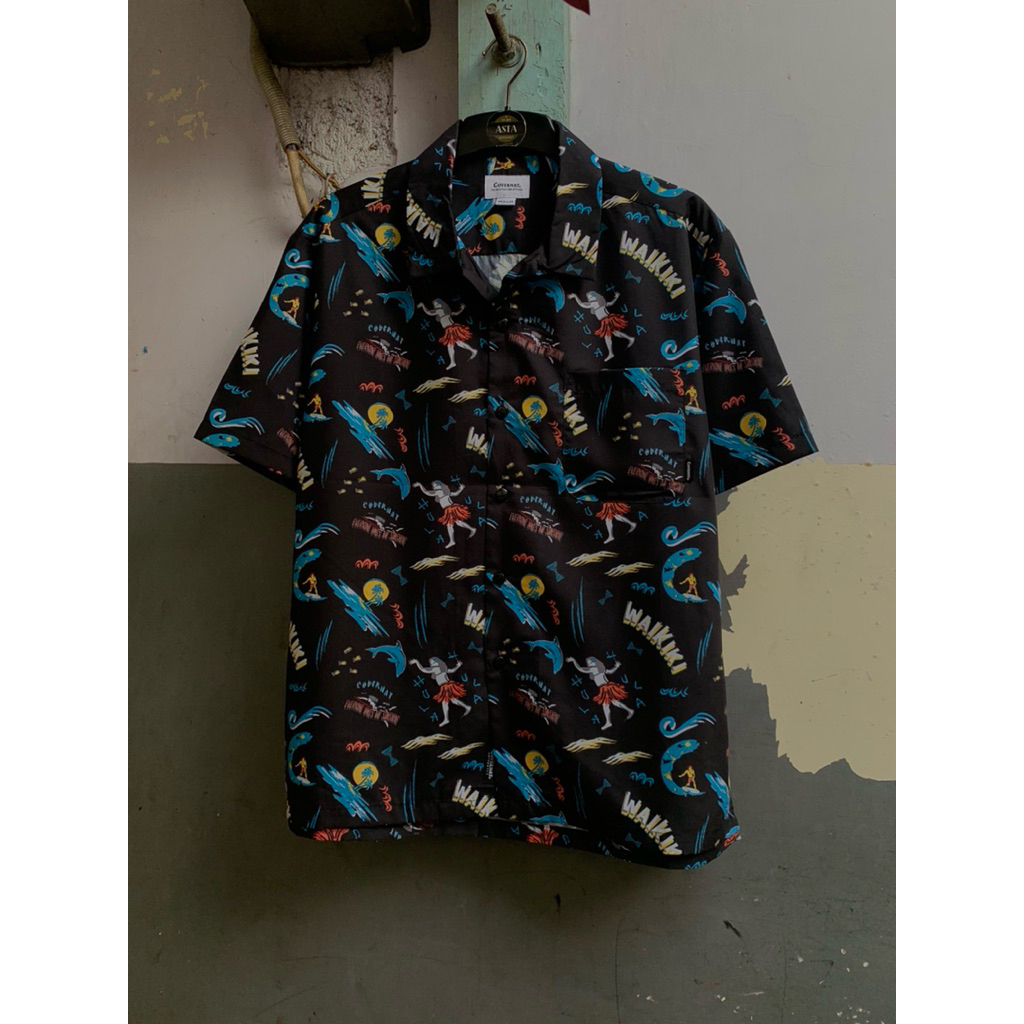 kemeja lengan pendek pria Covernat preloved