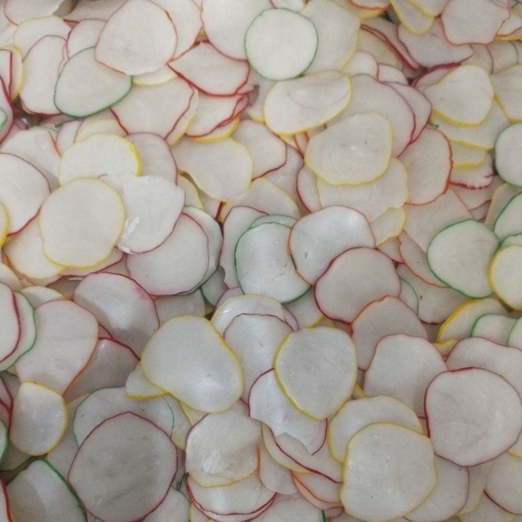 Kerupuk mentah bawang bibir 1 ball berat  5 kg