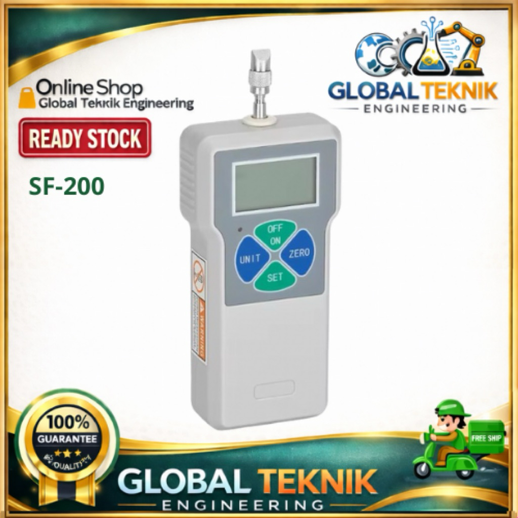 Aliyiqi SF-200 Digital force gauge 20 kg 200N ukur kuat tarik tekan