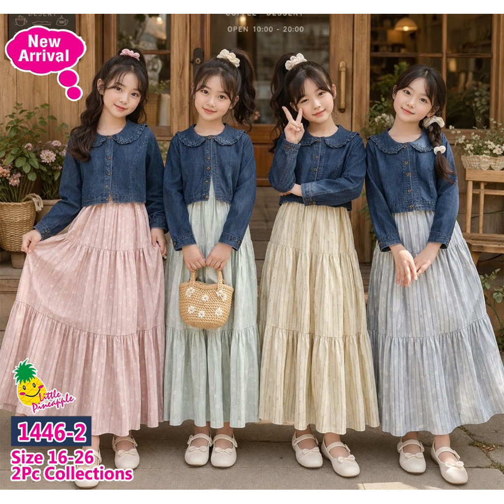 GAMIS 2in 1 LITTLE PINEAPPLE SIZE 10-15tahun