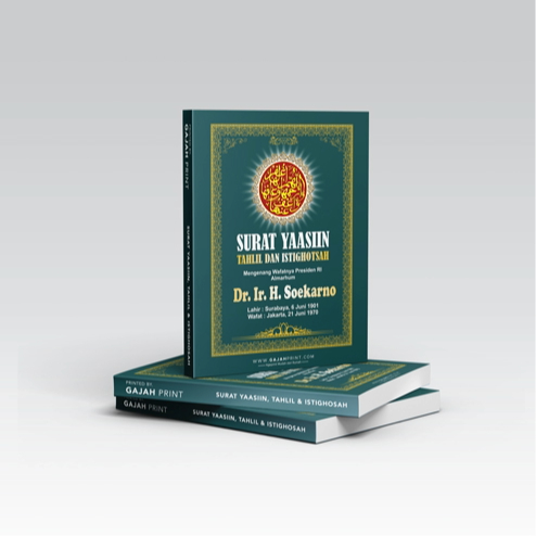 Cetak Buku Yasin dan Tahlil Custom Foto & Nama - 40 Hari / 100 Hari