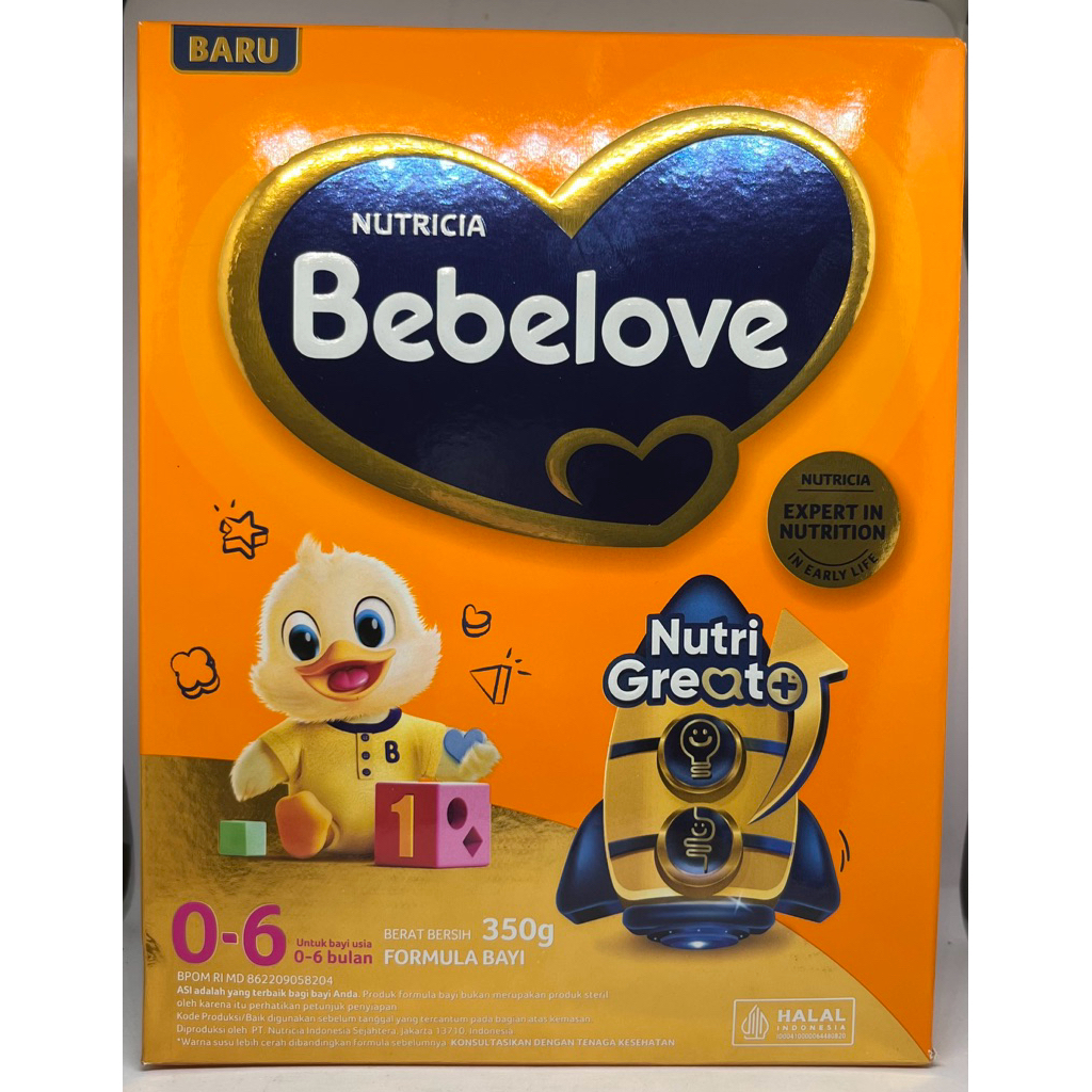 BEBELOVE 1 0-6 BULAN / 6-12 BULAN 350GR / SUSU FORMULA BAYI 0-6 BULAN