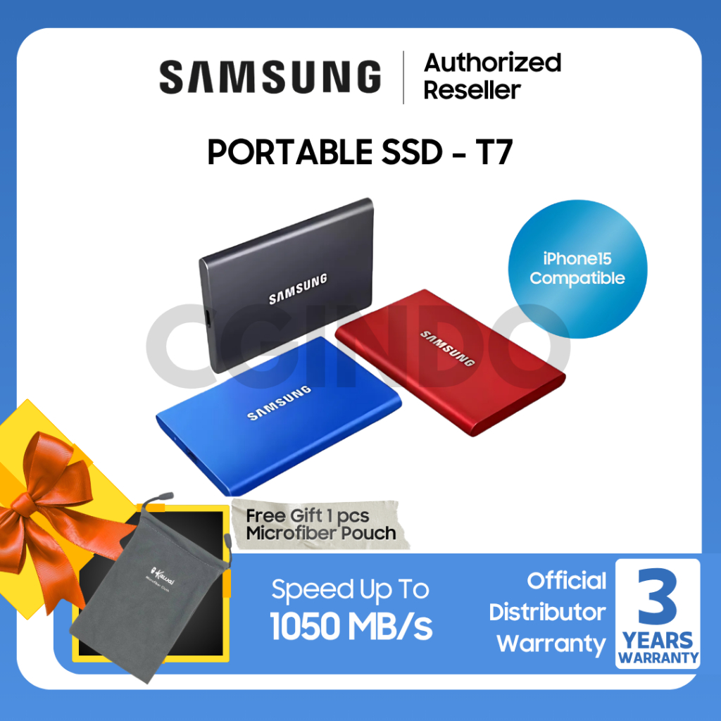 Samsung SSD Samsung  T7 SSD 1TB / SSD 4TB SSD Portable SSD External SSD Eksternal SSD WD SSD SANDISK