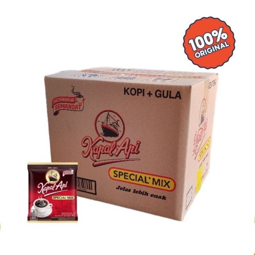 kopi kapal api 1 dus isi 12 RENCENG SPESIAL MIX