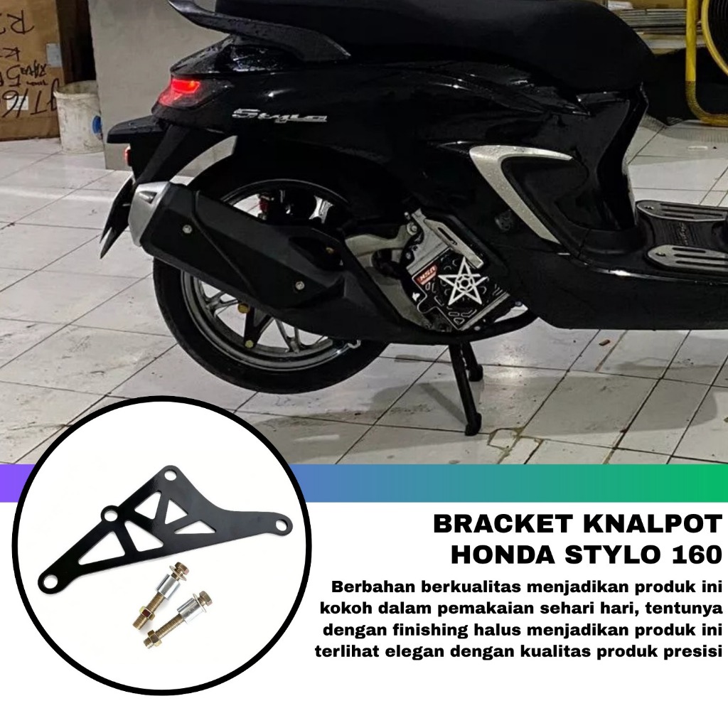Bracket Dudukan Knalpot Stylo 160 Pnp Knalpot Vario 160 / PCX 160
