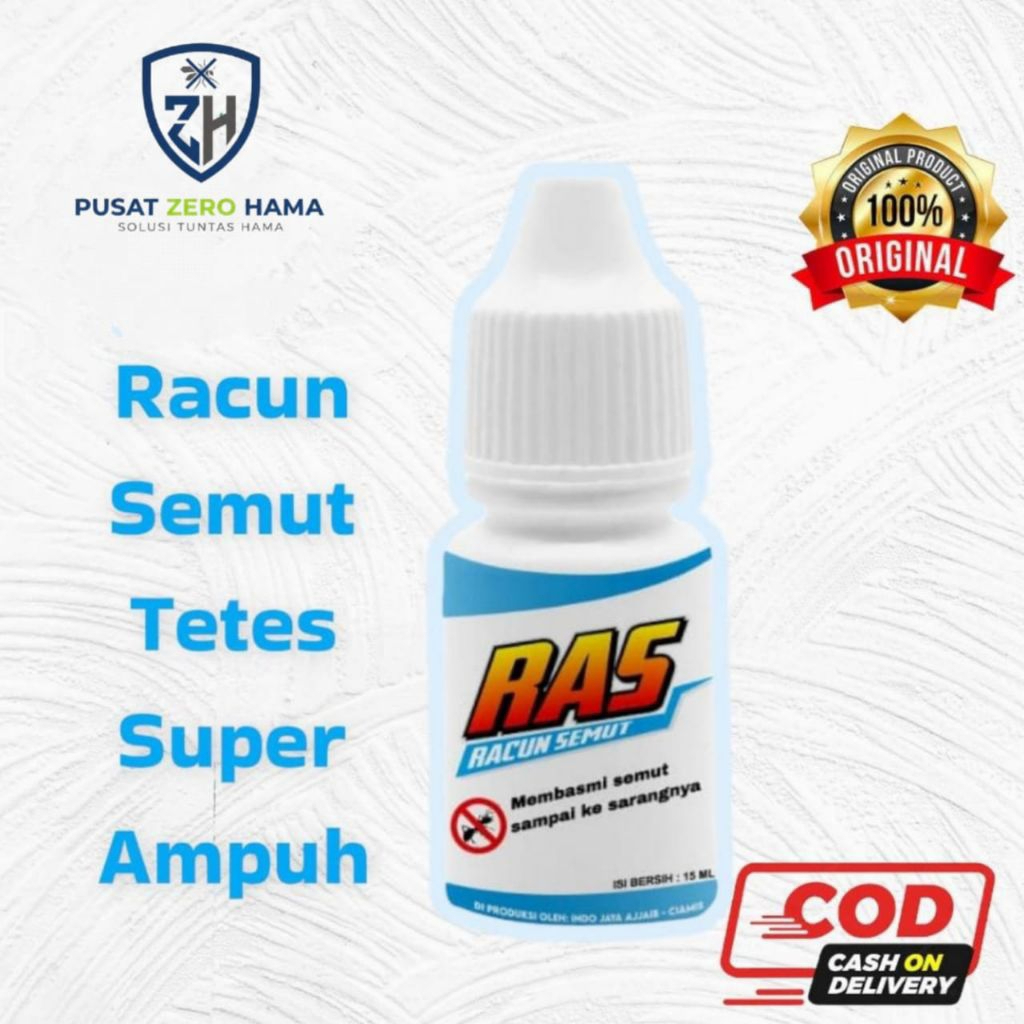 RAS Pembasmi Semut Merah & Hitam - Racun Semut Ampuh Mati Berantai Tuntas