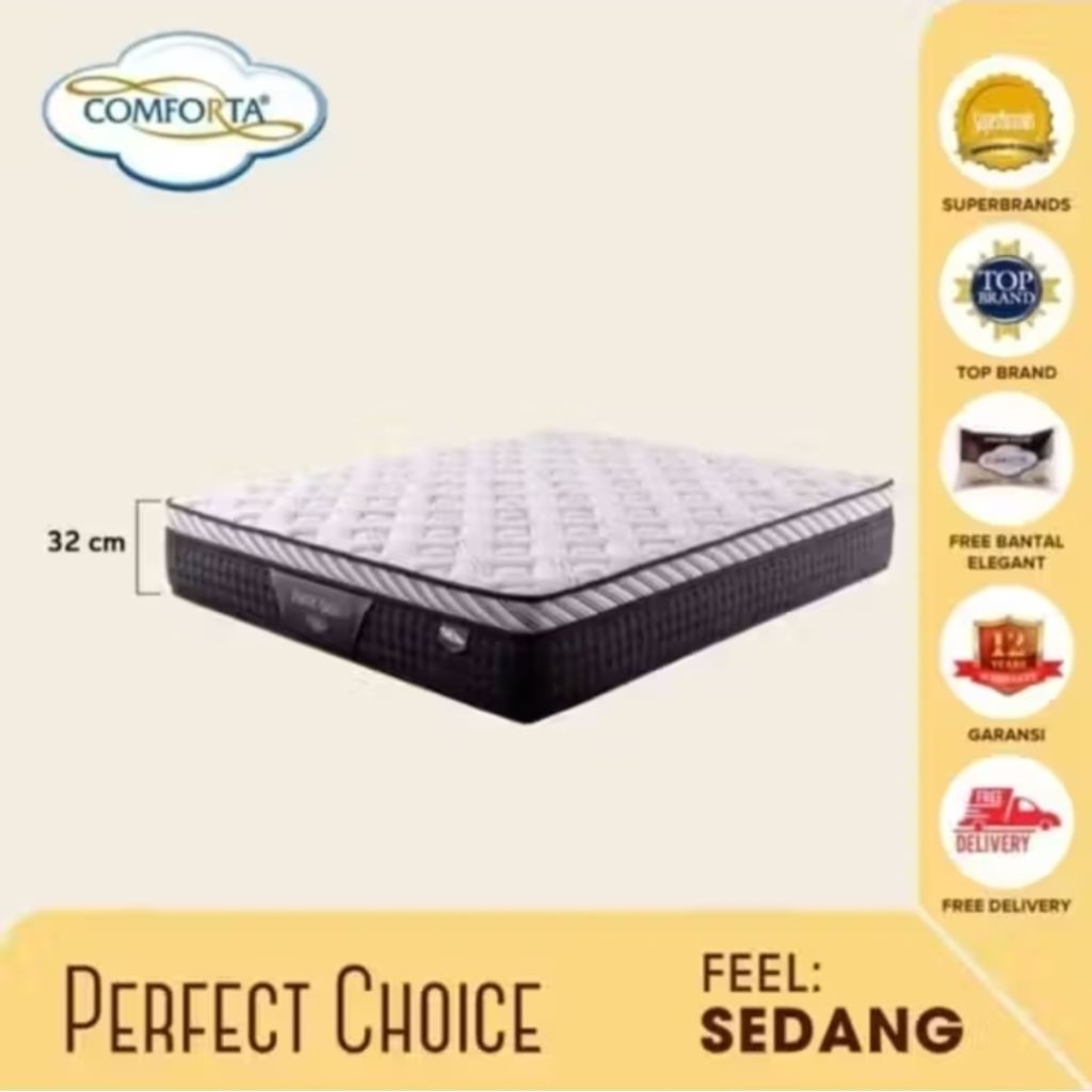 [MEUBEL_HAFIDZ] KASUR SPRING BED COMFORTA PERFECT CHOICE (TEBAL 32cm)