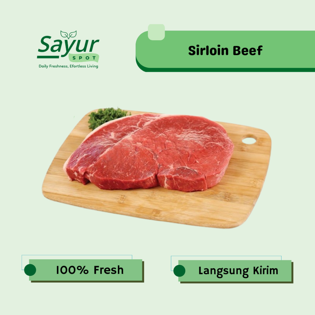 Daging Sirloin Frozen 200gr / Sirloin Steak / Daging Has Dalam / Daging Steak | Sayur Spot Bekasi