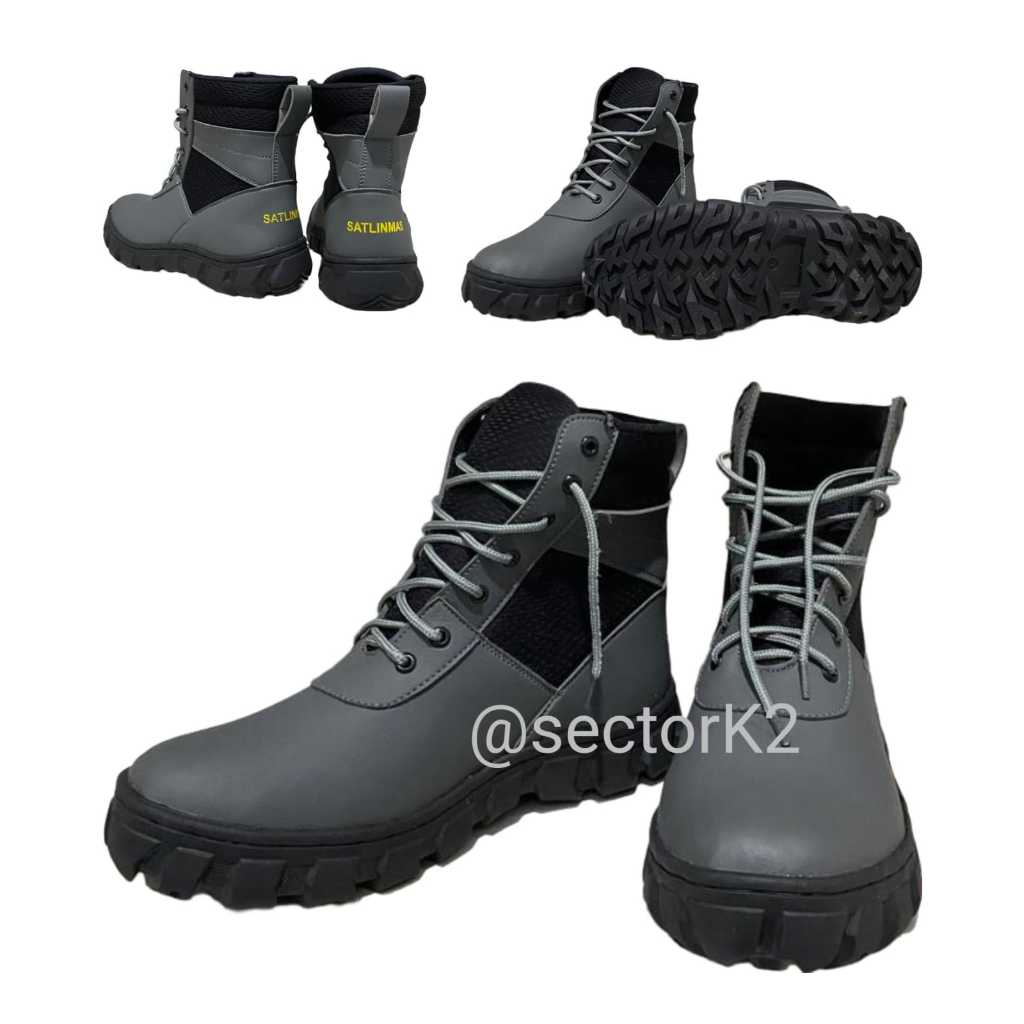 Sepatu Linmas Abu Terbaru Sepatu PDL Linmas Abu