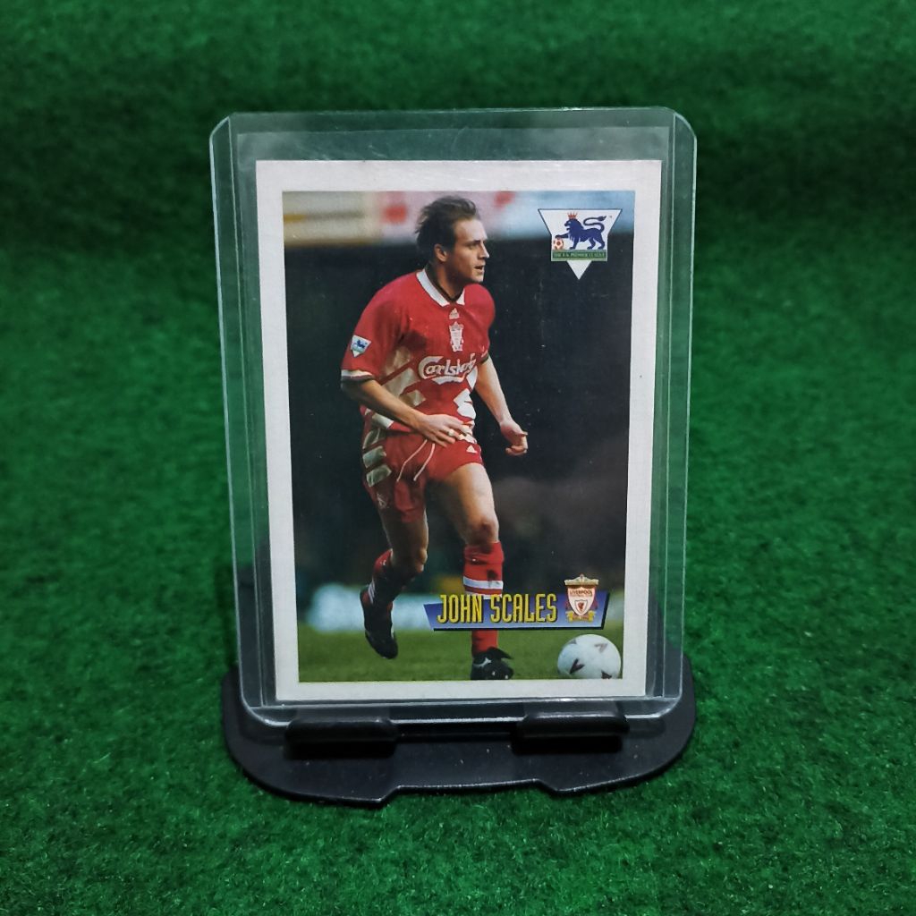 KARTU BOLA JOHN SCALES LIVERPOOL MERLIN PERMIER LEAGUE 1999