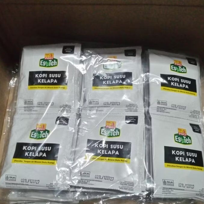 Serbuk Rasa Teh Poci Kopi Susu Kelapa Isi 10 Saset Minuman Instan Praktis
