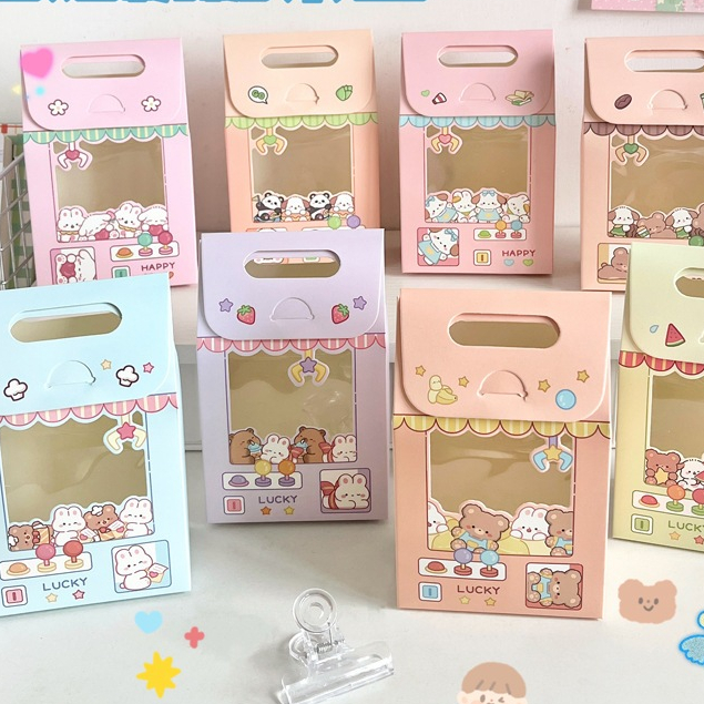 Box Ultah Window Cute Pet Doll Machine HAPPY LUCKY - Kardus Ulangtahun hampers