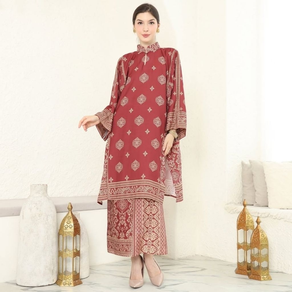 Kebaya Maroon | Kebaya Merah | Kebaya Premium | Kebaya Wisuda | Kebaya Modern | Kebaya Wanita | Baju