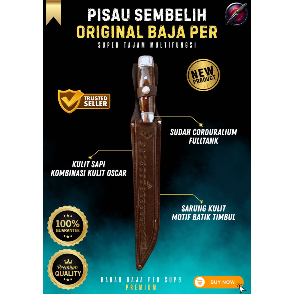 [PERKAKAS ORIGINAL] PISAU SEMBELIH ORIGINAL BAJA PER PISAU BAJA SUPER TAJAM Baja SUP9 Asli Original