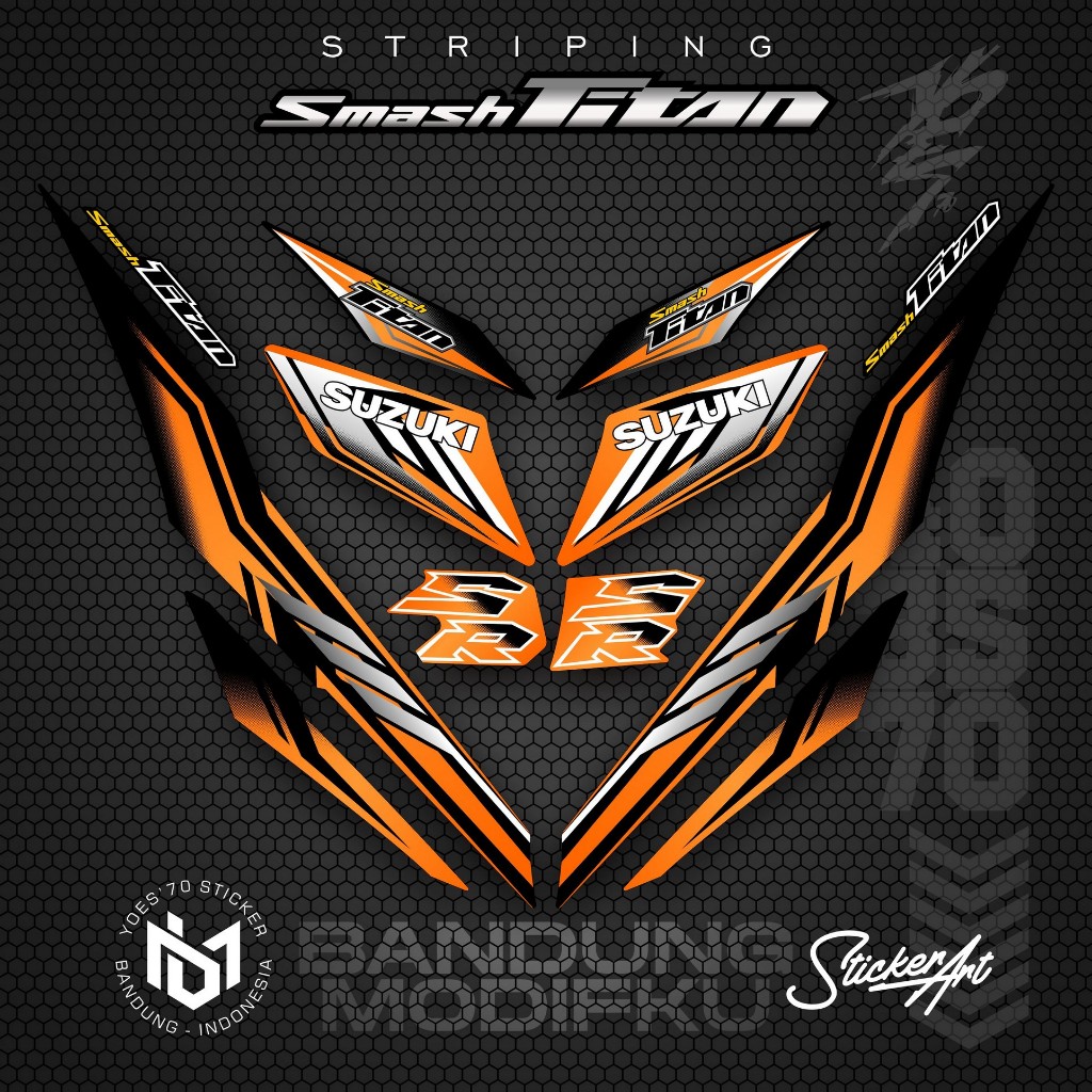 STRIPING VARIASI MOTOR SMASH TITAN/  KRS 16 / SUZUKI SMASH TITAN  2010 /  VARIASI SUZUKI SMASH TITAN