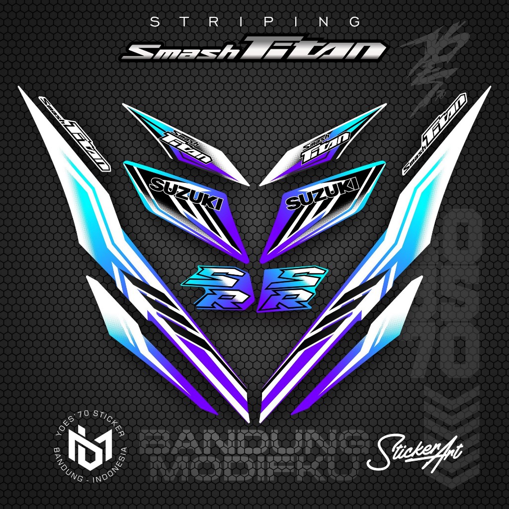 STRIPING VARIASI MOTOR SMASH TITAN/  KRS 20 / SUZUKI SMASH TITAN  2010 /  VARIASI SUZUKI SMASH TITAN
