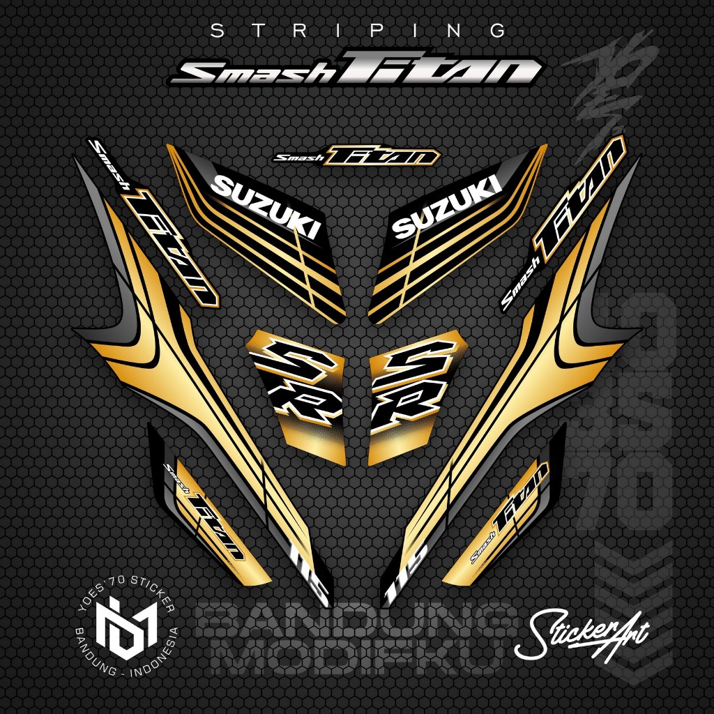 STRIPING VARIASI MOTOR SMASH TITAN/  KRS  35 / SUZUKI SMASH TITAN  2010 /  VARIASI SUZUKI SMASH TITA