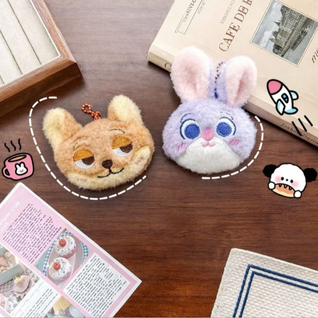Zootopia keychain couple