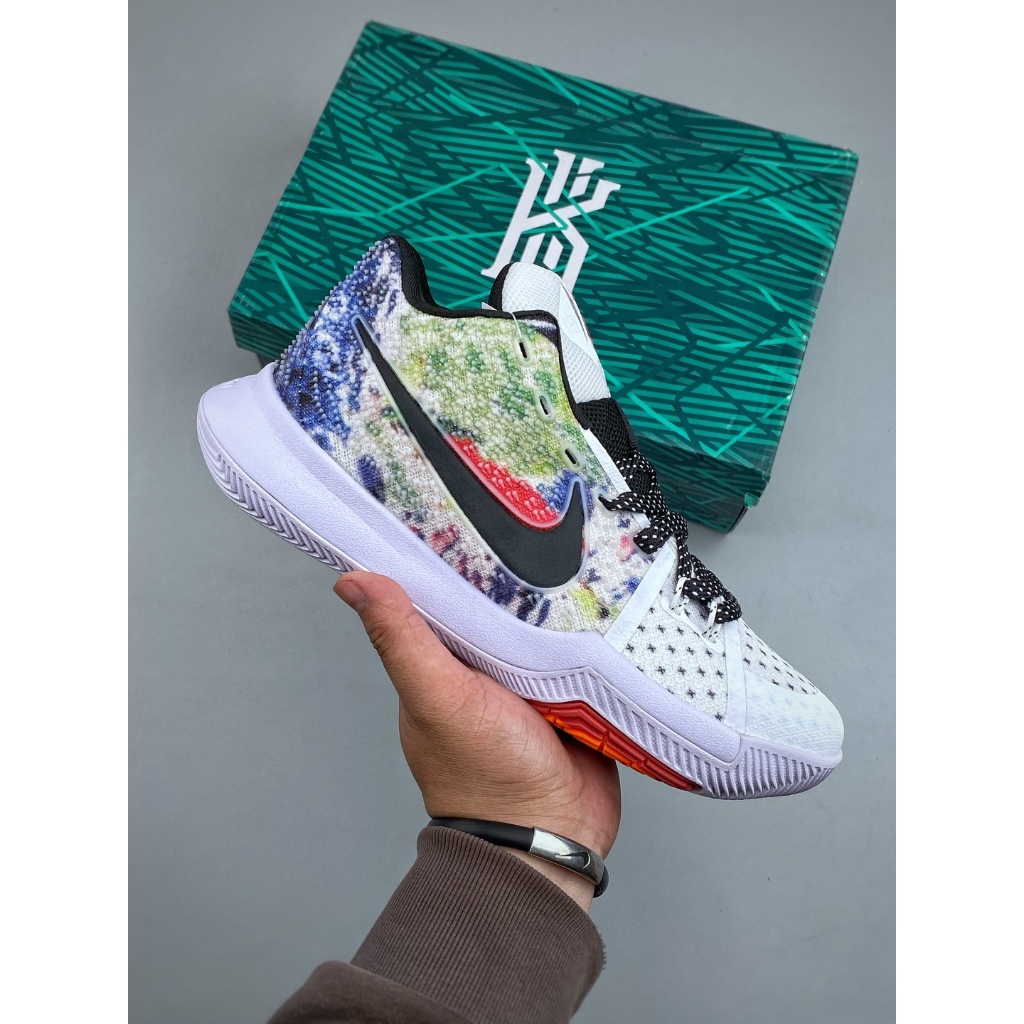 Nike Kyrie 3 Basketball Shoes Sneakers Olahraga Cowok Cewek High Quality Real Cushion Sepatu Basket 