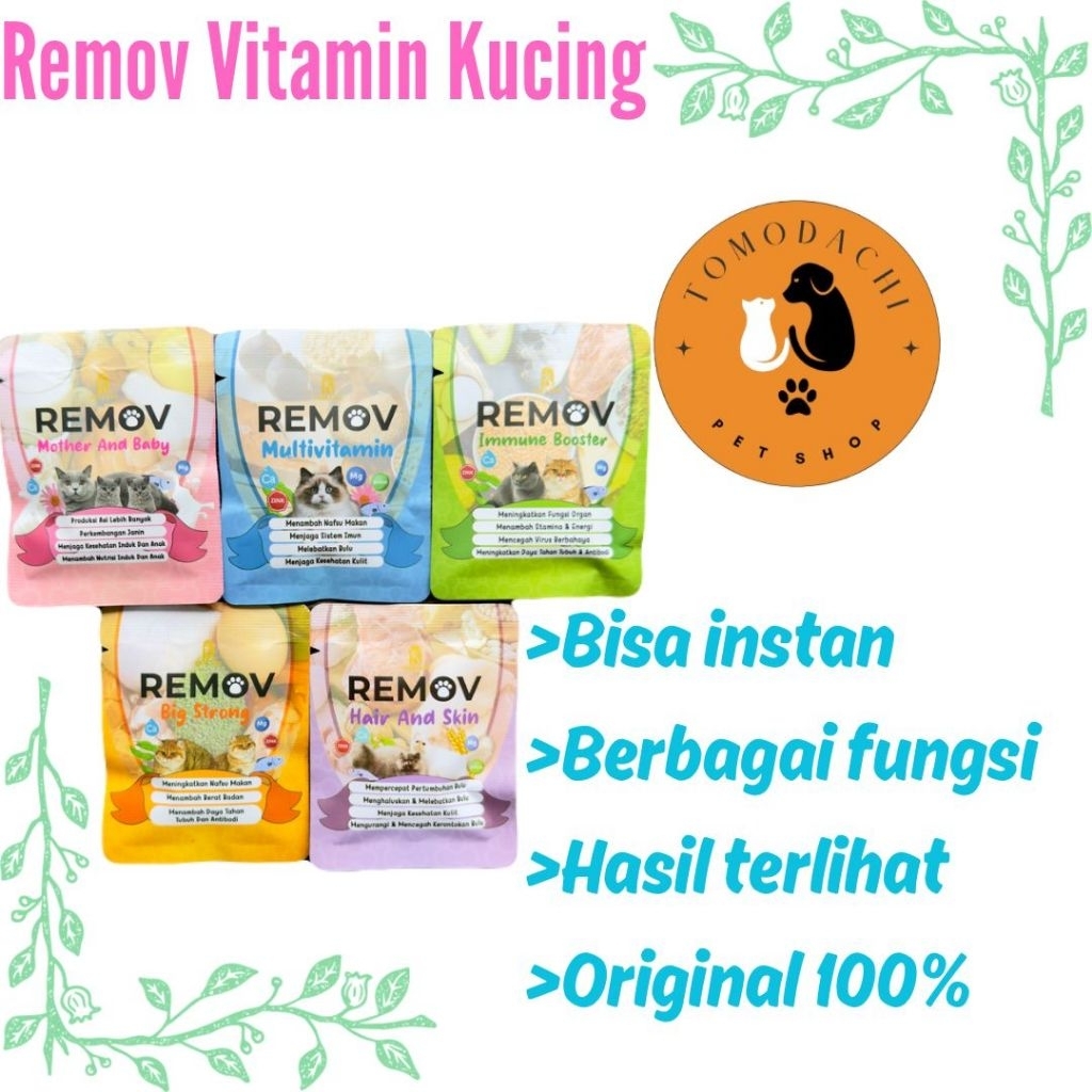 REMOV BERBAGAI JENIS VITAMIN UNTUK KUCING