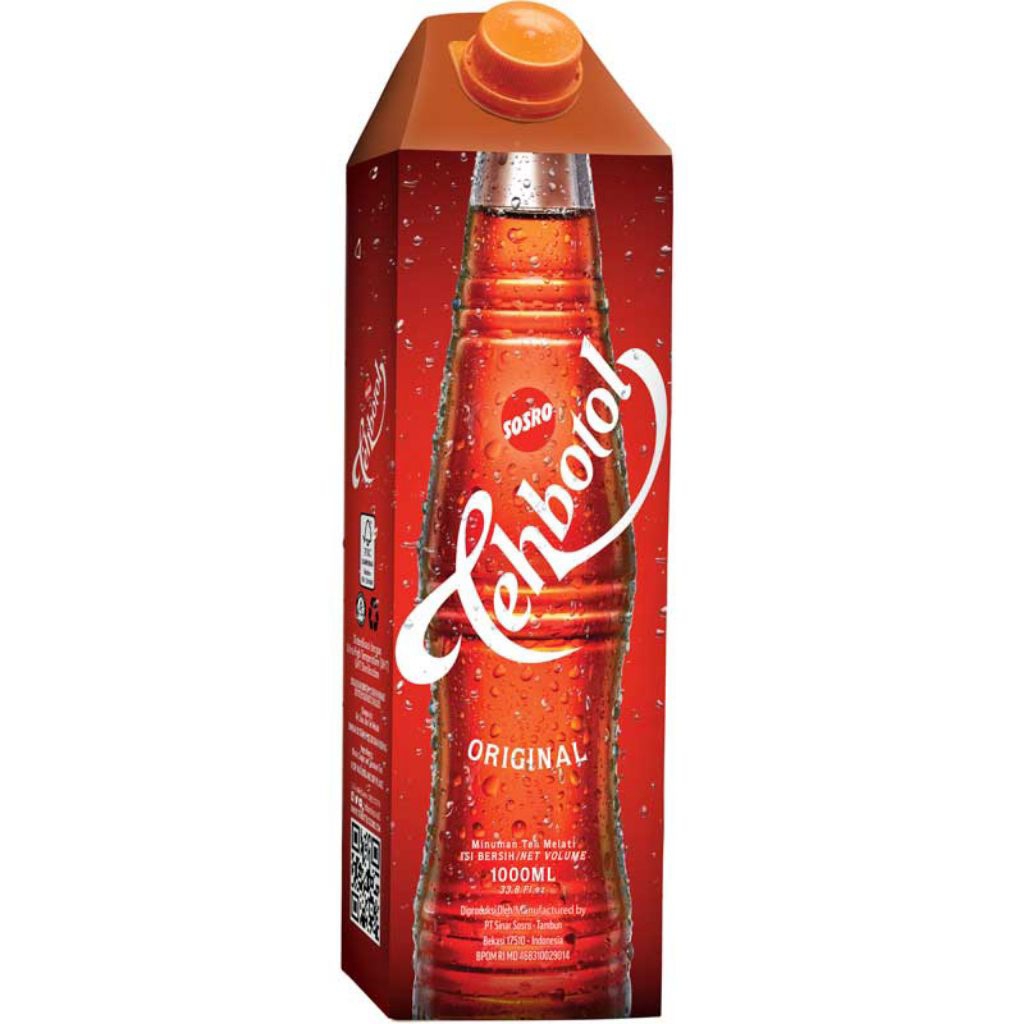 TEH BOTOL SOSRO 1 LITER KOTAK