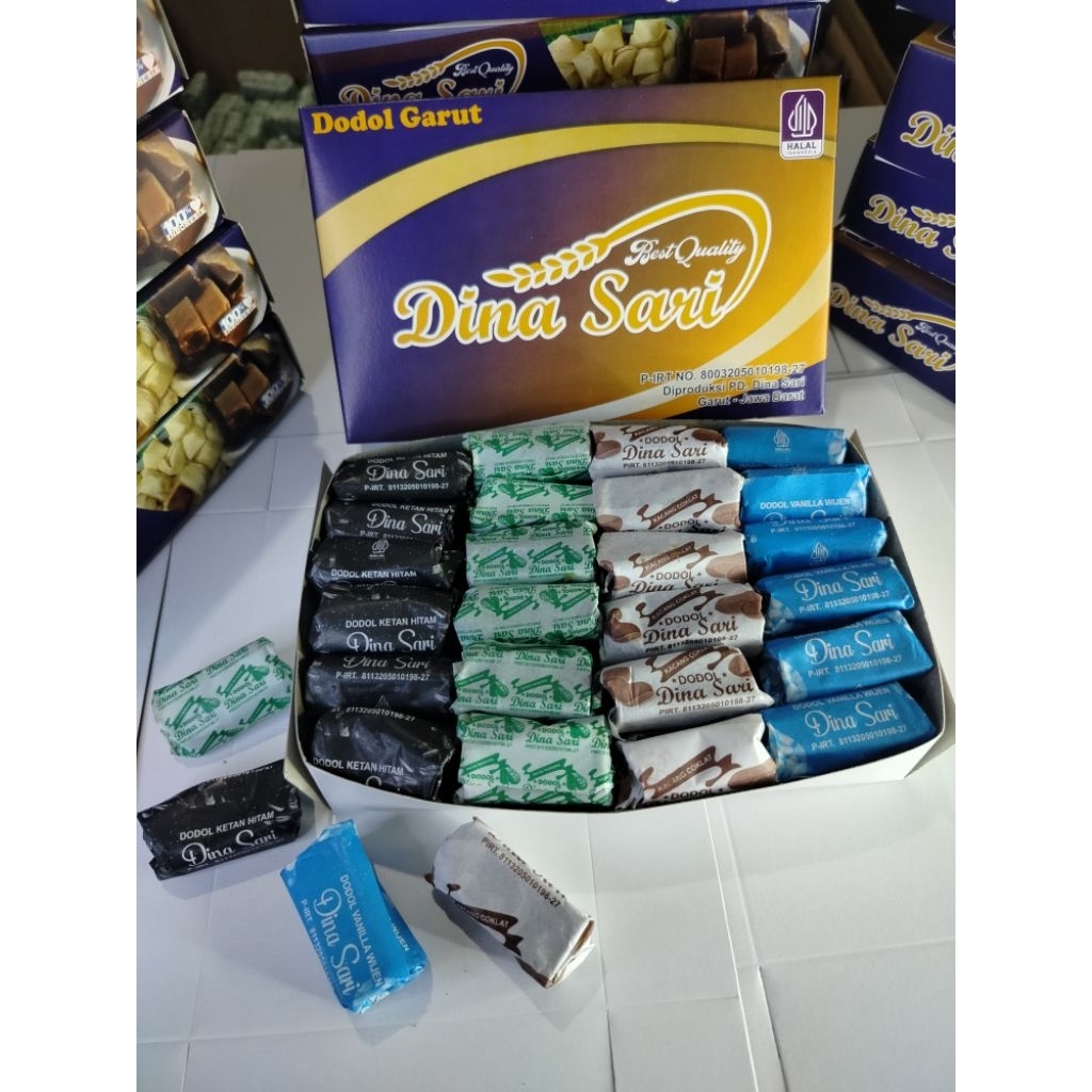 2box dodol Garut 1kg isi 4rasa(ketan hitam+nangka+kacang coklat+vanilla wijen)