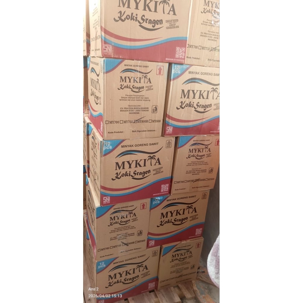 1 Dus Minyak Goreng M Y. Kita 800ml Isi 12 Botol - Berkualitas, Bening, Bersih
