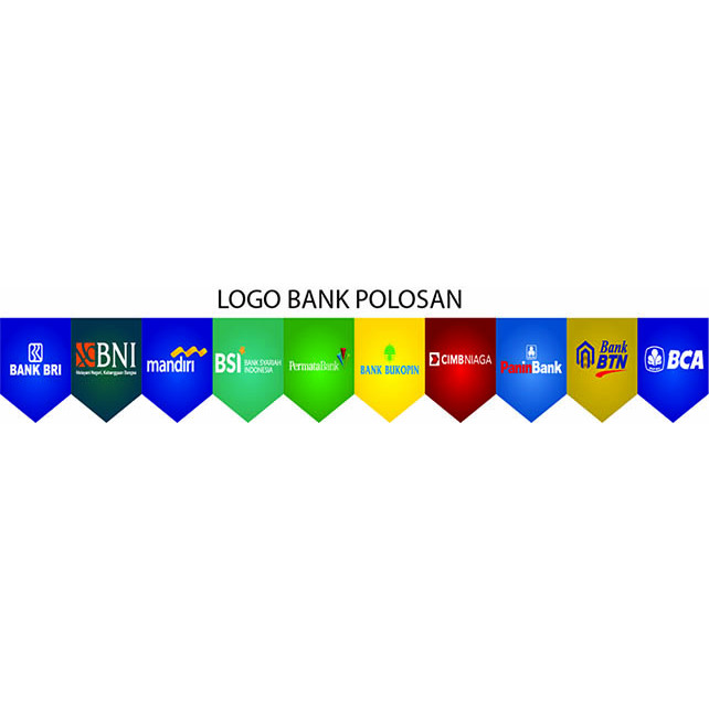 SPANDUK RENDA KONTER LOGOBANK POLOS