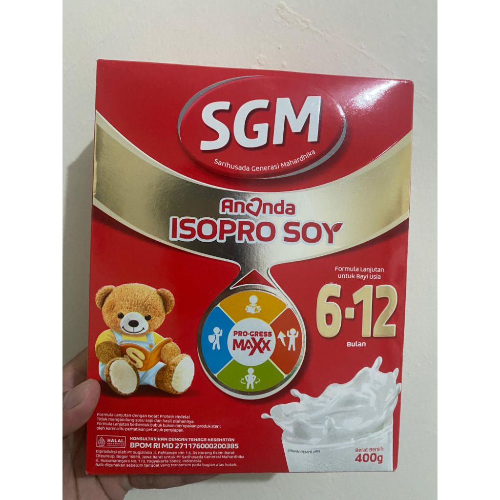 Susu Formula SGM Ananda Isopro Soya 0-6 Bulan 200gr - Aman untuk Alergi Susu Sapi