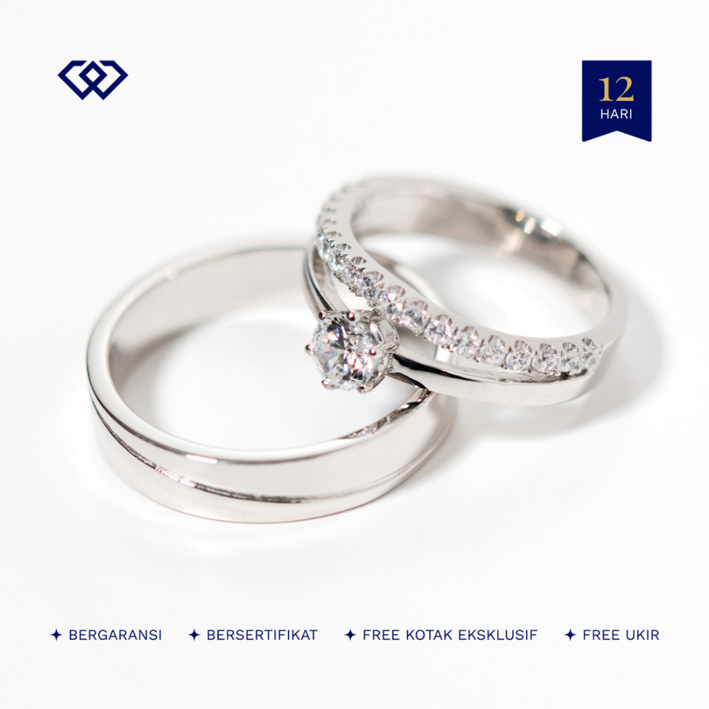 Winata Jewelry - Cincin Nikah Kawin Couple Perak