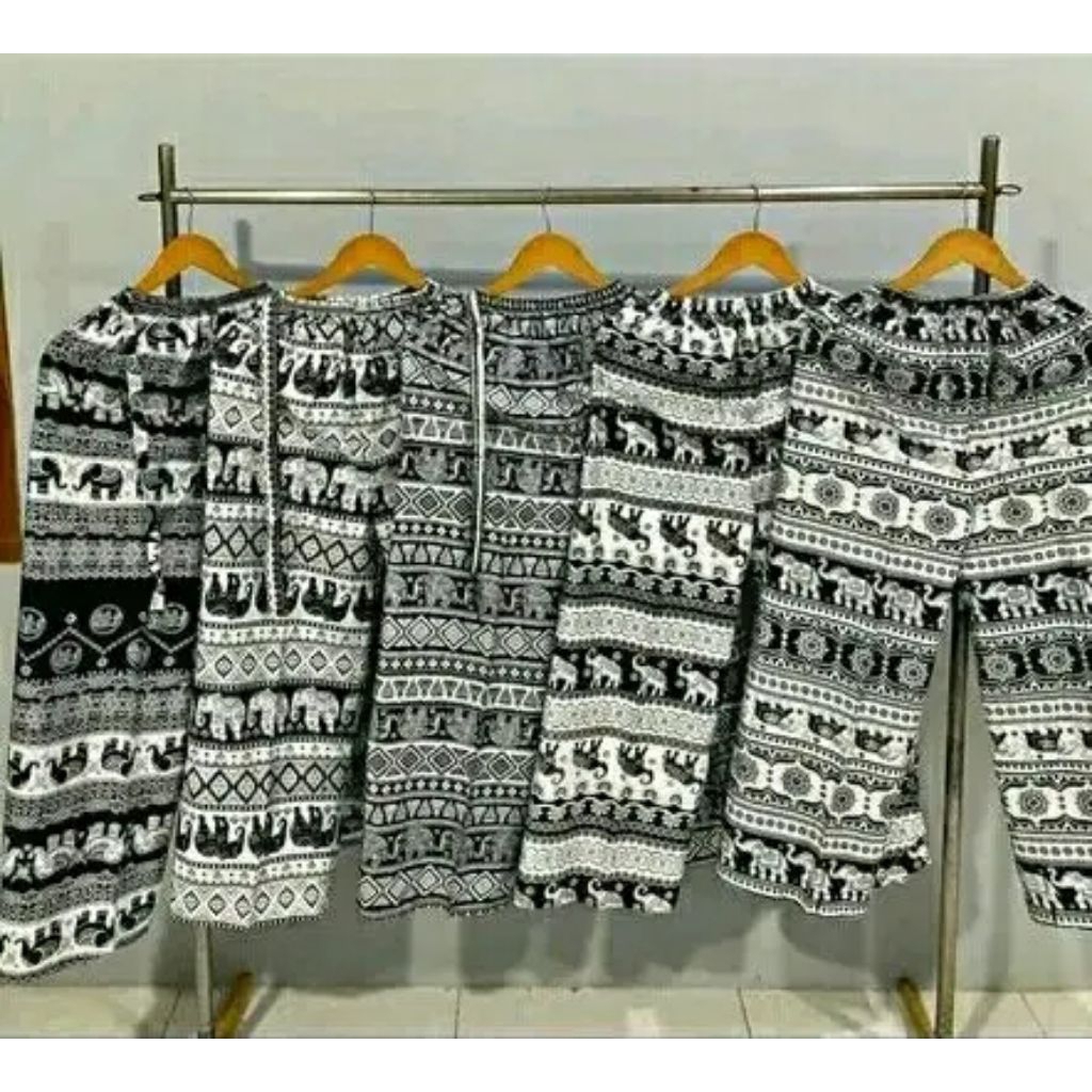 Celana kulot motif gajah/Kulot Pants Gajah Thailand Fashionable