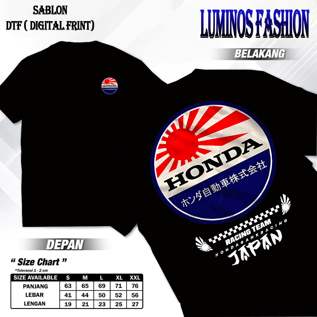 Luminosfashion12 KAOS HONDA ROSOK JAPAN RACING TEAM KAOS CB GL TIGER HEREK KAOS TERBAIK
