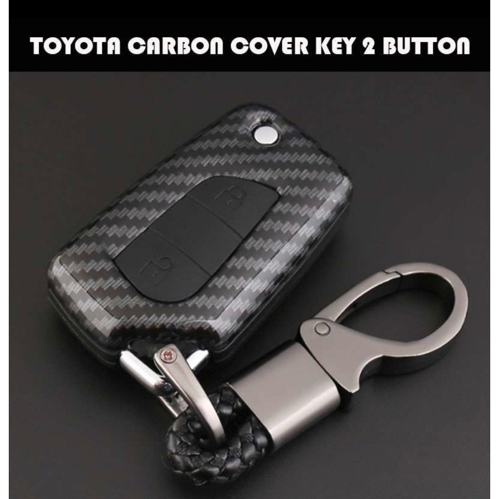 Cover Carbon Casing Kunci Mobil Toyota All New Innova Reborn