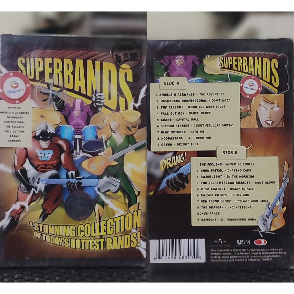 Kaset Pita Superbands Segel Original