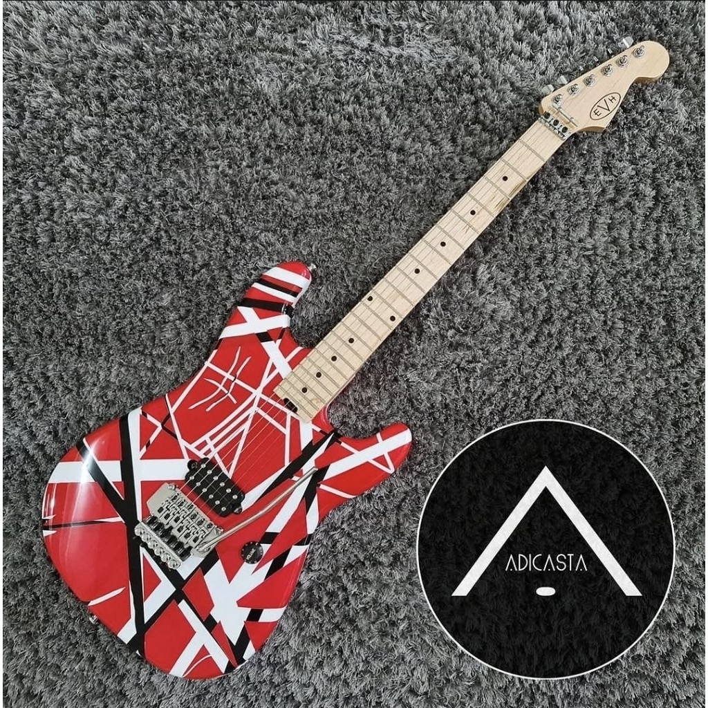 EVH Striped Guitar Custom