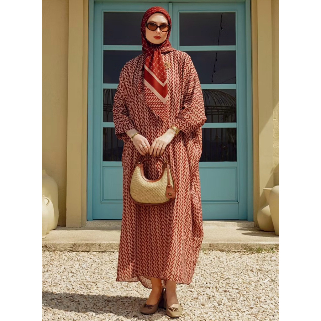 VZ Monogram Kaftan by Vivi Zubedi