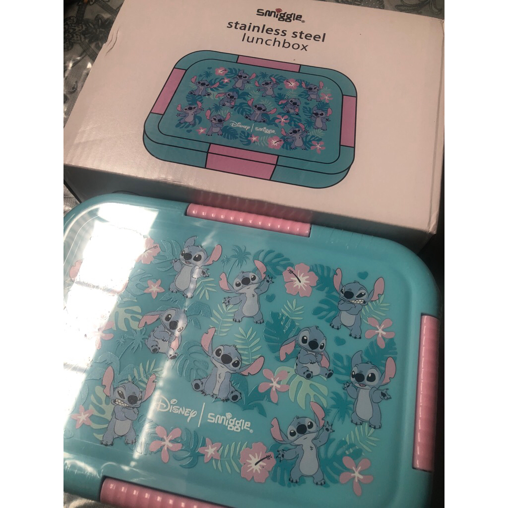 Smiggle Lunch Bag Selempang Ariel Mermaid Disnel Mermaid / Smiggle Lunch Box Stainless steel Stitch