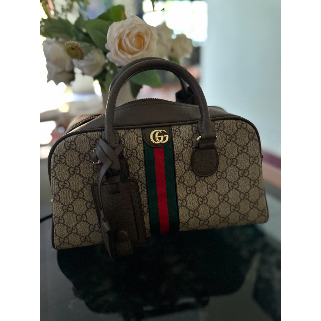 Tas luxury gucci boston medium