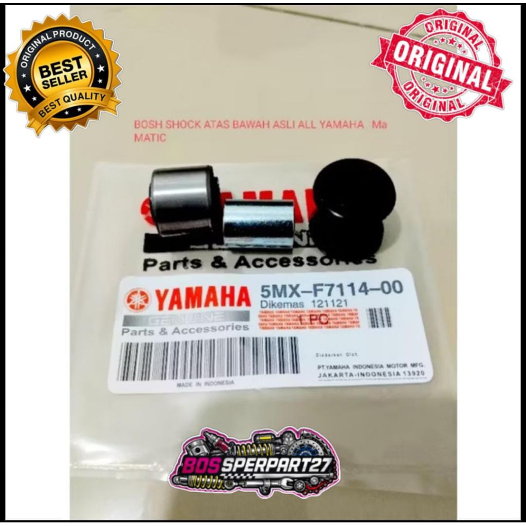 BOSH SHOCK + KARET SHOCK BELAKANG ATAS BAWAH MIO KARBU MIO SMILE SOU GT XEON ORIGINAL
