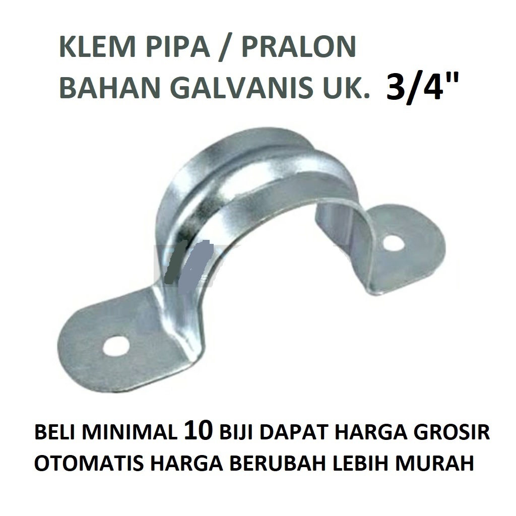 KLEM PIPA 3/4" inch Klem Seng Pipa