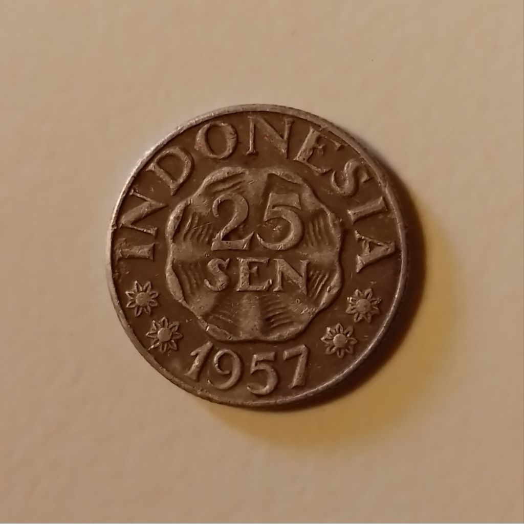 Koin Kuno 25 sen Tahun 1957 Buat Koleksi