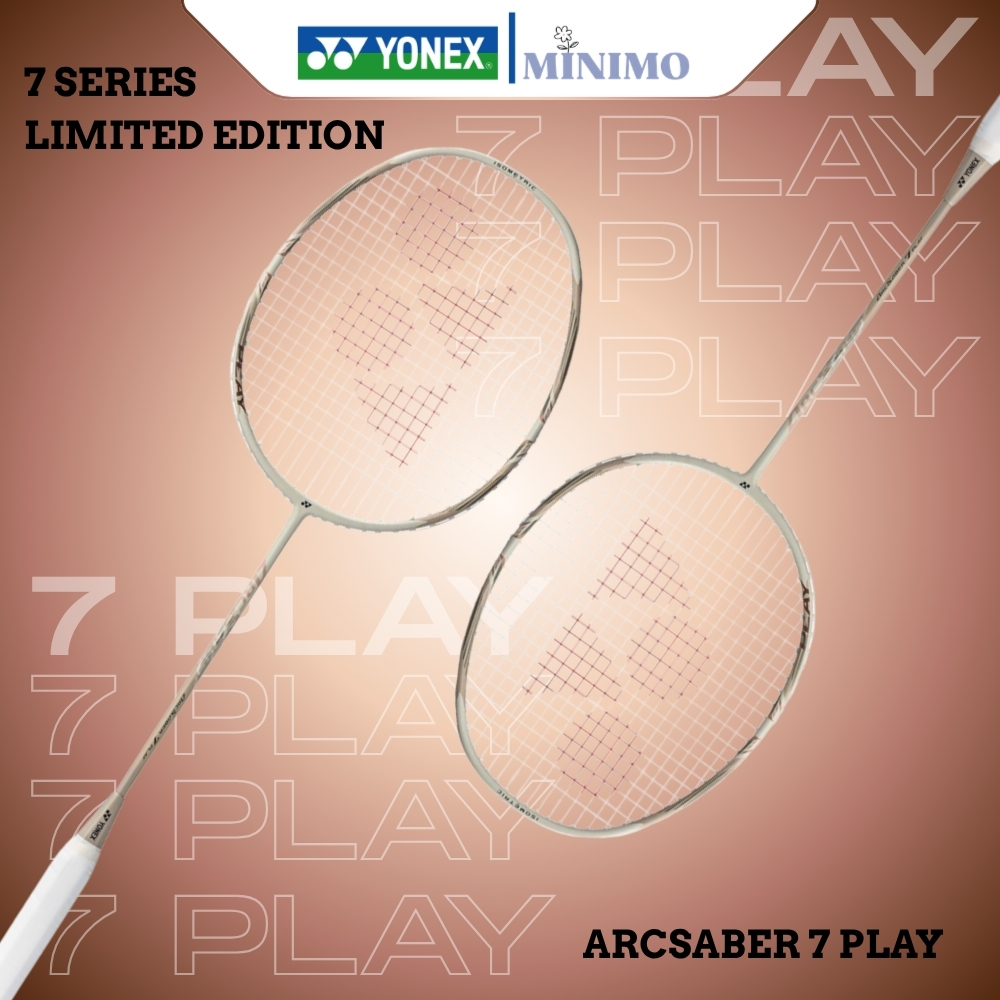 Raket Badminton Yonex Arcsaber 7 Play Light Beige - Limited Edition Original 100%