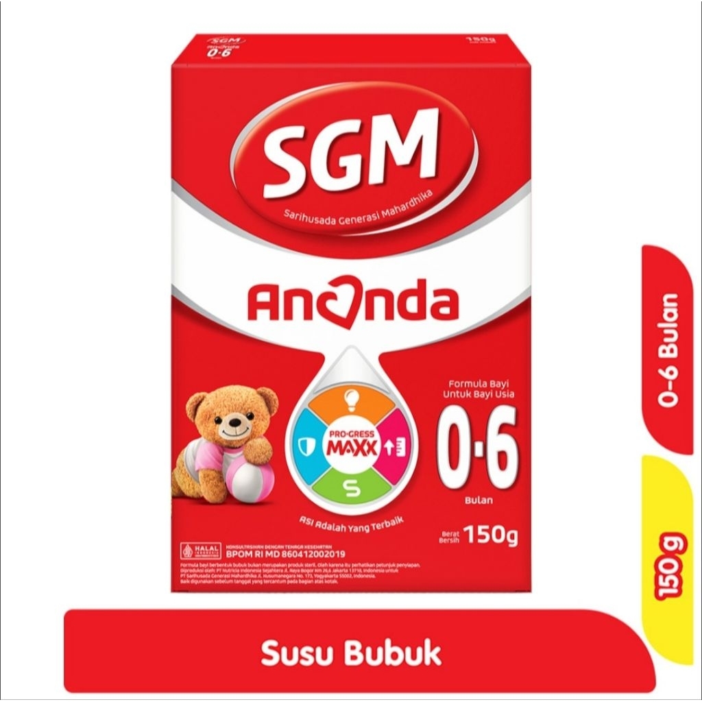 SGM Ananda 1 Susu Formula Bayi 0-6 Bulan 150 g
