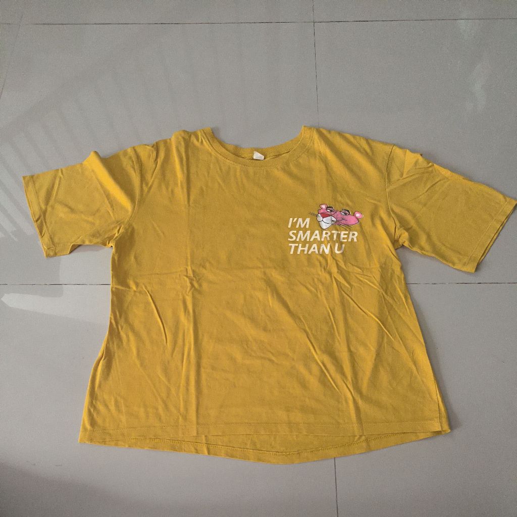 baju kaos wanita jumbo cek lebar ukuran bekas bagus